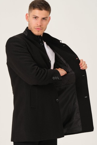Manteau en laine - Noir