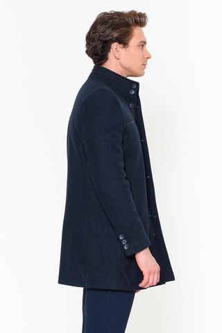 Manteau en laine - Bleu