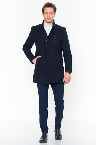 Manteau en laine - Bleu
