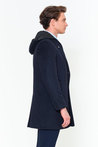 Manteau en laine - Bleu