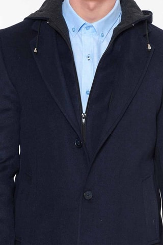 Manteau en laine - Bleu