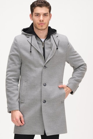 Manteau en laine - Gris