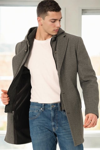 Manteau en laine - Noir