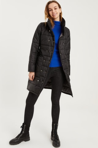 Gewatteerde Jas - Zwart