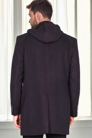 Manteau en laine - Bleu