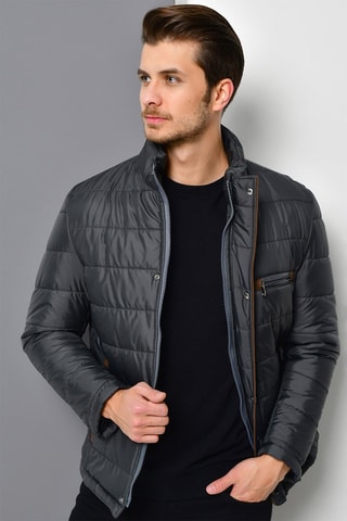 Gewatteerde Jas - Grijs