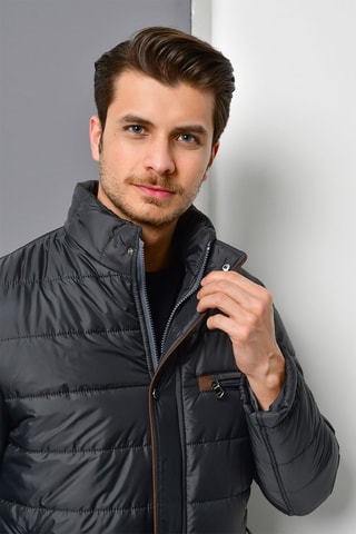 Gewatteerde Jas - Grijs