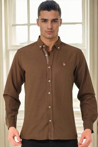 Overhemd - Bruin