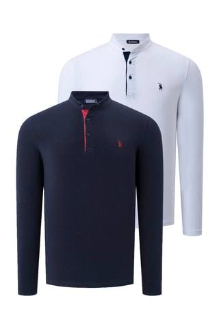 2 Sweaters - Wit en blauw