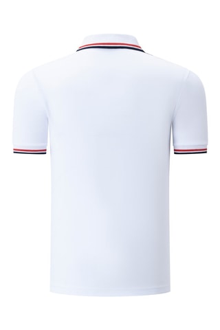 3 Polo's - Wit, rood en blauw