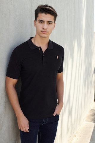 Polo - Zwart en beige