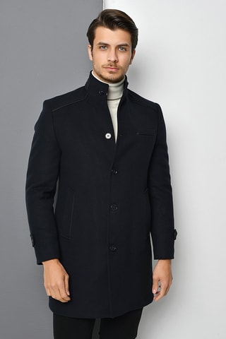 Manteau en laine - Bleu