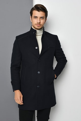 Manteau en laine - Bleu