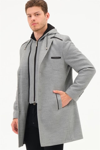 Manteau en laine - Gris