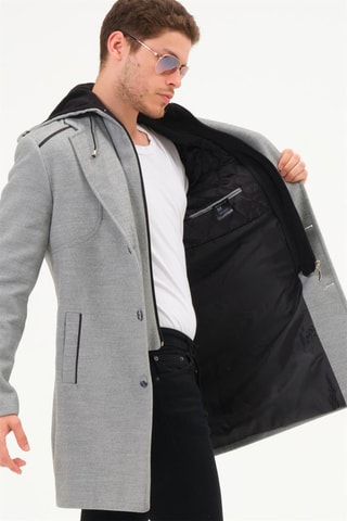 Manteau en laine - Gris