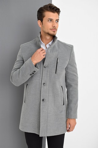 Manteau en laine - Gris