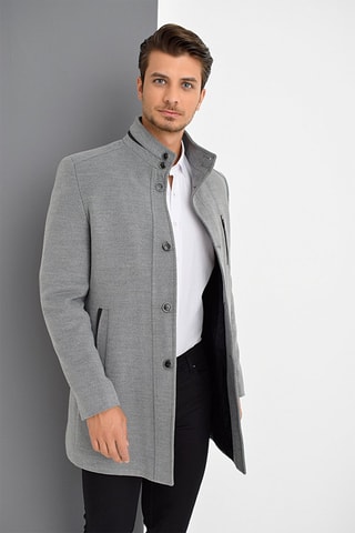 Manteau en laine - Gris
