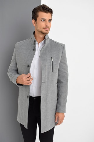 Manteau en laine - Gris