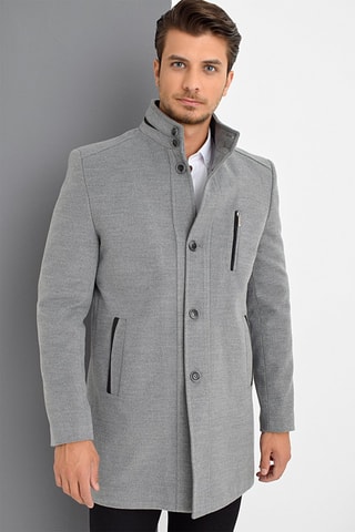 Manteau en laine - Gris