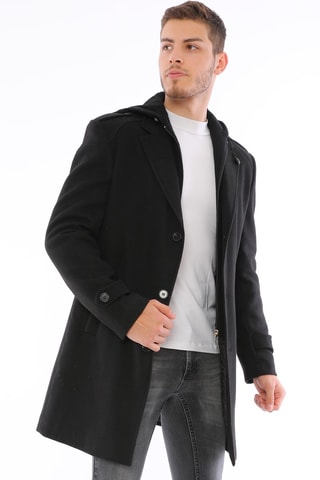 Manteau en laine - Noir