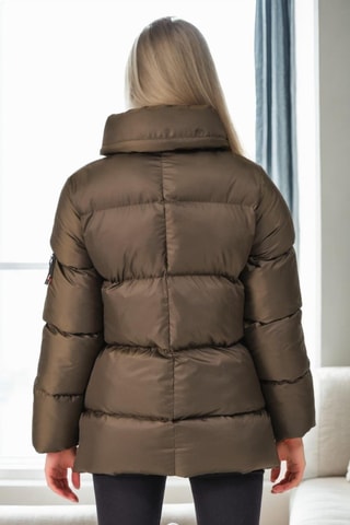 Gewatteerde Jas - Groen en oranje