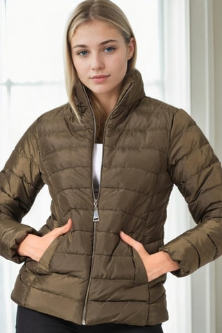 Gewatteerde Jas - Groen
