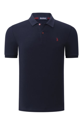 2 Polo's - Blauw en bruin