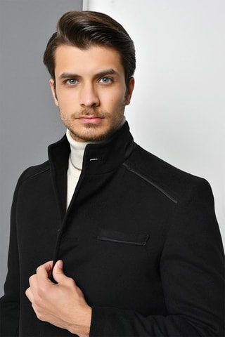 Manteau en laine - Noir