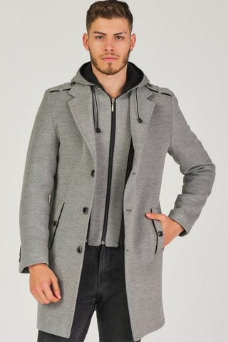 Manteau en laine - Gris