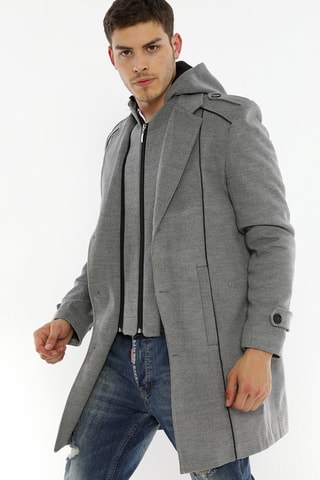 Manteau en laine - Gris