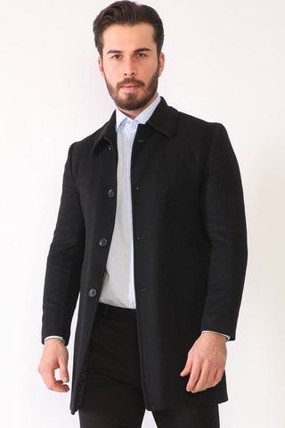 Manteau en laine - Noir