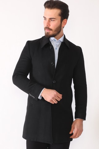 Manteau en laine - Noir