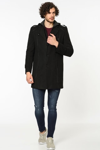 Manteau en laine - Noir