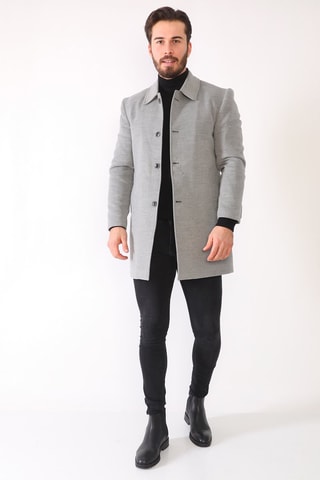 Manteau en laine - Gris