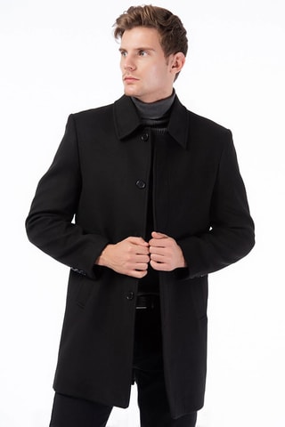 Manteau en laine - Noir
