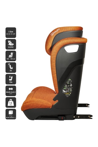 Seggiolino auto Motion Isize Isofix - Nero, arancione e grigio