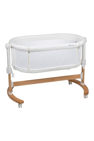 Minicuna de colecho - Beige y blanco