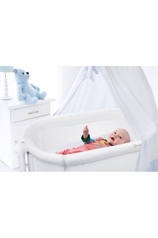 Minicuna de colecho - Beige y blanco