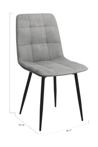 2 chaises Linda - 46 x 86 x 57 cm