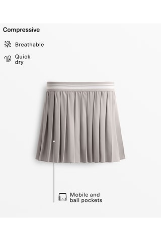 Jupe plissée - Gris