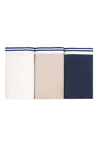 3 culottes - Blanc et beige