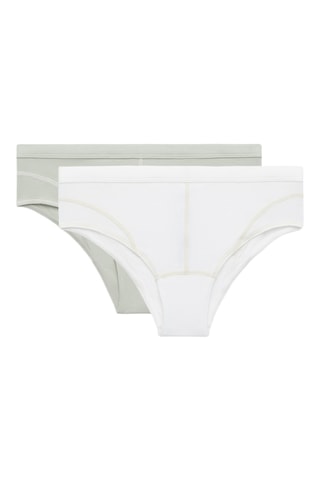 2 culottes - Blanc et kaki