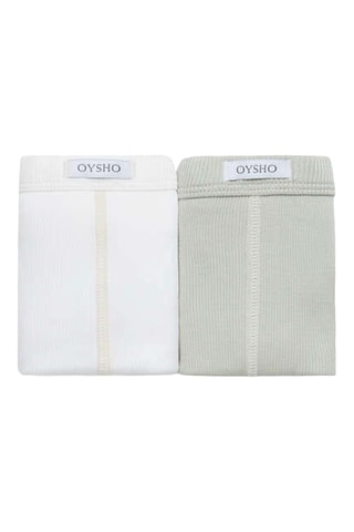 2 culottes - Blanc et kaki