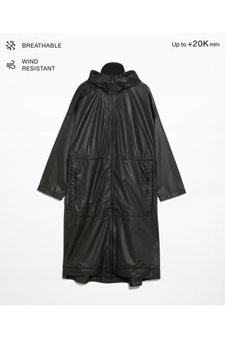 Imperméable à capuche - Noir