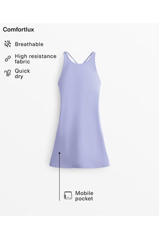 Trapezium Jurk - Lavendelpaars