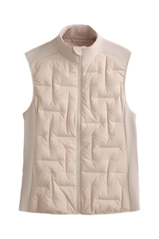 Doudoune sans manches - Beige