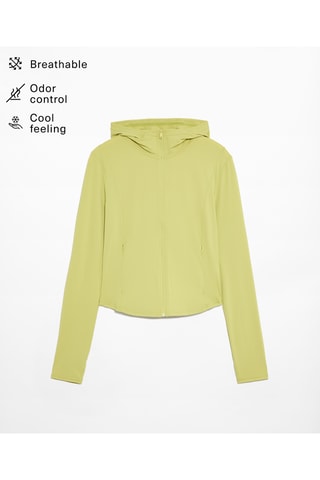 Veste à capuche - Jaune clair