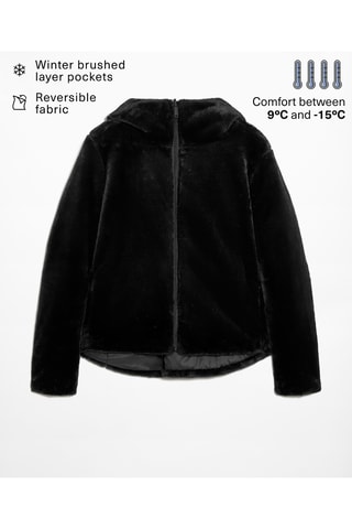 Doudoune à capuche - Noir