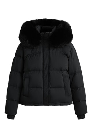 Doudoune à capuche - Noir