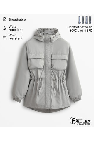 Parka à capuche - Gris clair